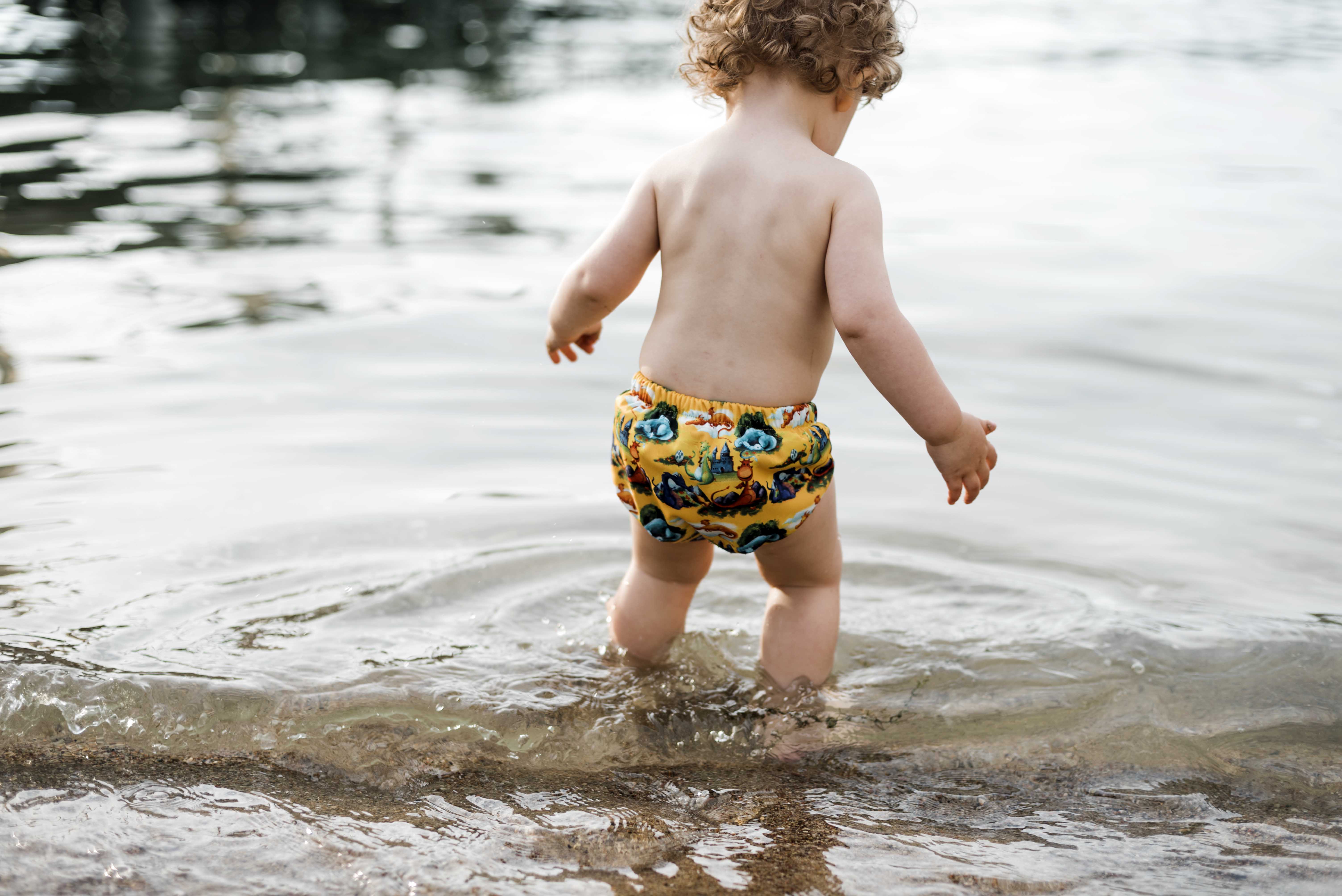 Schwimmwindel mit Drachenmotiv