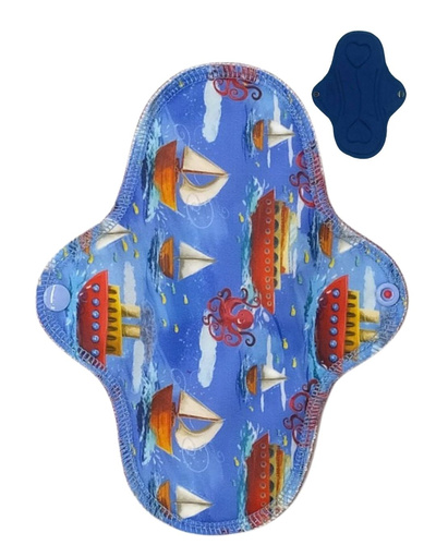 MEDIUM M Cloth Menstrual Pad - BOATS