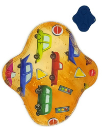 KLEINE S Stoffbinde für Damen - AUTOS