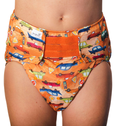 Wiederverwendbare Stoffwindel für Erwachsene mit Saugeinlage - CARS