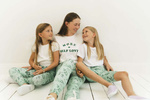 Lange Leggings für Kinder - Grün Minze