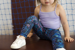 Lange Leggings für Kinder - Neon Splash