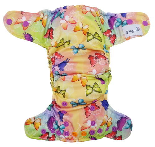 AIO (all in one) Diaper Mini OS 5-11kg - Butterflies