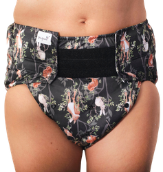 Reusable diaper for adults with insert - NIGHT IN THE FOREST