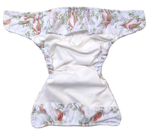 Taschenwindeln, Doppelreihe Druckknöpfe, One Size, Tag im Wald