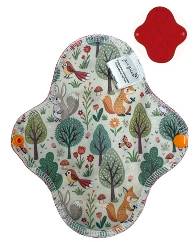 SMALL S Cloth Menstrual Pad - Forest Glade