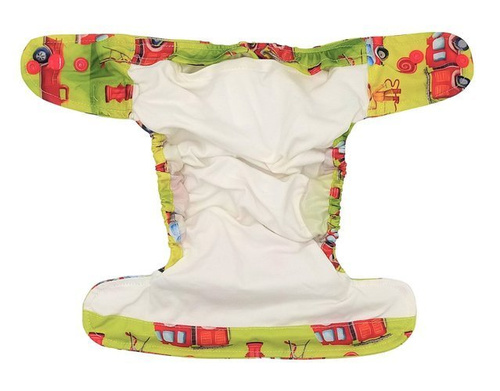 Pocket diaper, one-row snaps, MINI OS 4-11kg FIREMAN