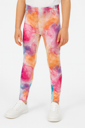 Lange Leggings für Kinder – Aquarell