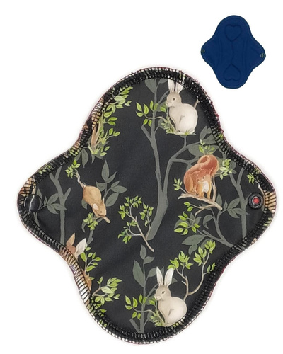 SMALL S Cloth Menstrual Pad - NIGHT IN TEH FOREST