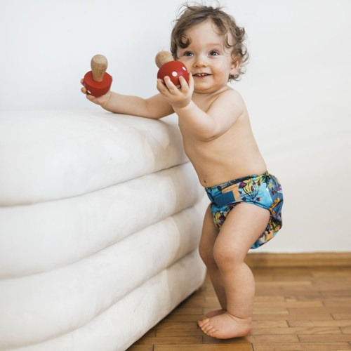 Diaper cover DRAGONS 5-15 kg with VELCRO