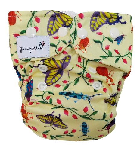 AIO (all in one) Diaper - Bugs