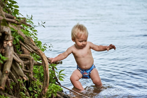 Überhose mit weicher, elastischer Einfassung - BOOTE Neugeborene 3-8kg