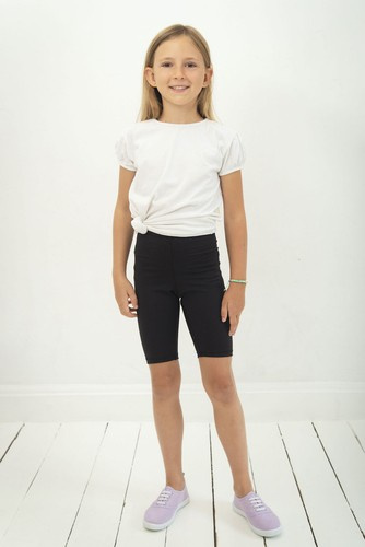 Short Leggings for Kids - Black