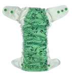 Fitted diaper with PUL & EVO 8-14kg "I feel green"
