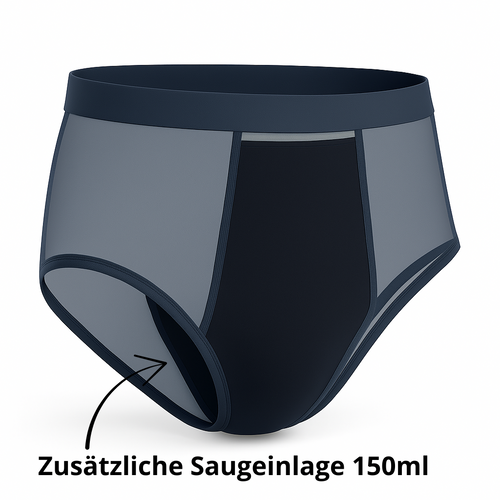 Men's absorbent underwear BLACK