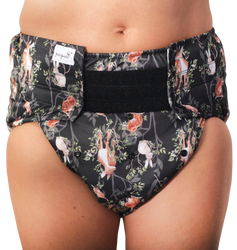Reusable diaper for adults with insert - NIGHT IN FOREST