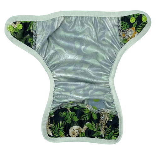 Diaper Cover with elastic piping - WILD CATS newborn 3-8kg