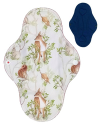 LARGE L Cloth Menstrual Pad - DAY IN THE FOREST