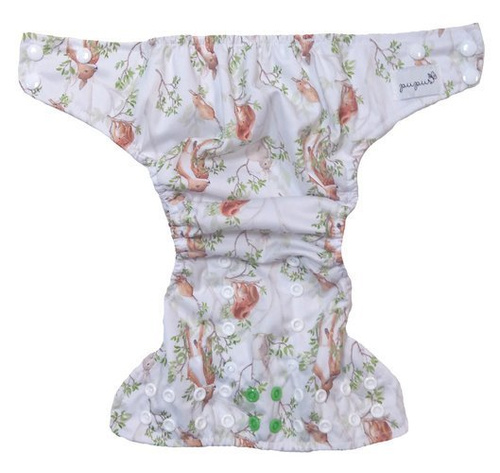 Taschenwindeln, Doppelreihe Druckknöpfe, One Size, Tag im Wald