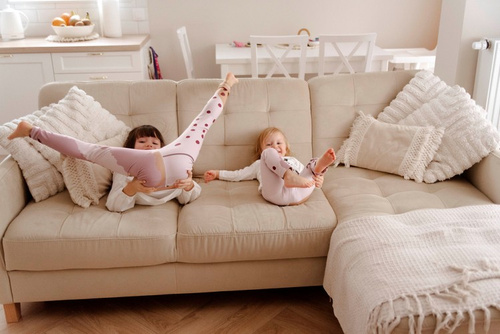 Lange Leggings für Kinder - Zimt Muffin