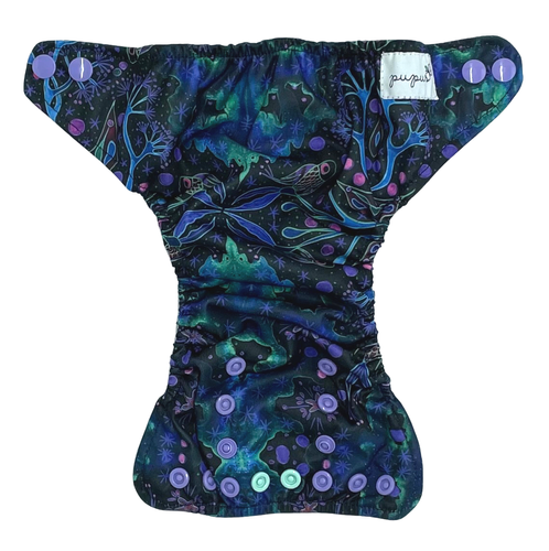 Überhose für Neugeborene 3-7kg - NEON SPLASH