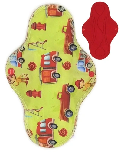 LARGE L Cloth Menstrual Pad - Fireman