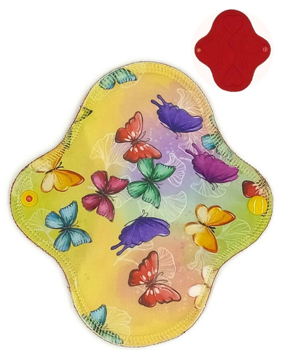 SMALL S Cloth Menstrual Pad Butterflies