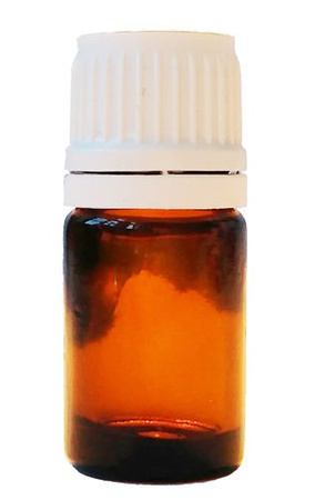 5ml - Flasche aus dunklem Glas + Tropfer + Kappe
