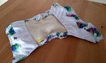 LONG large diaper insert "Lamb", bamboo, 3 sizes