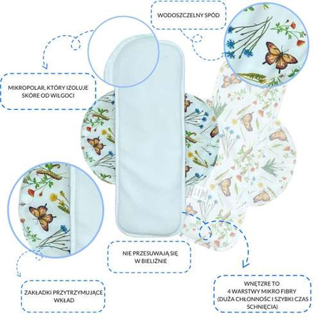 Sanitary pad for seniors for urinary incontinence - Neon Splash