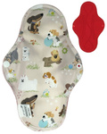 LARGE L Cloth Menstrual Pad - PUPPIES