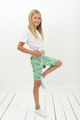 Short Leggings for Kids - Green Mint