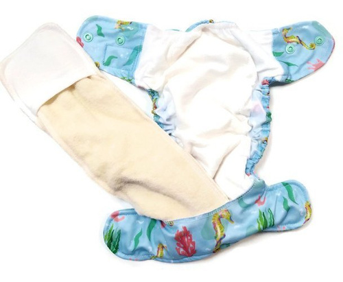 AIO (all in one) Diaper Mini OS 5-11kg - Seahorse