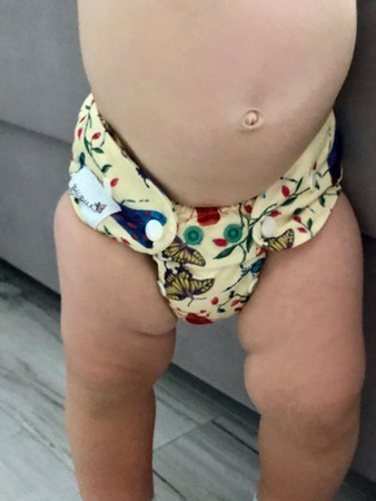 Diaper cover, one-row snaps Mini OS 4-11kg BUGS