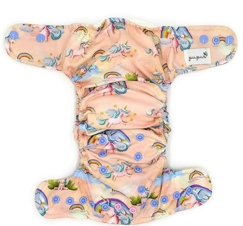 AIO (all in one) Diaper- Unicorns