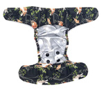 Diaper cover, one-row snaps Mini OS 4-11kg NIGHT IN THE FOREST