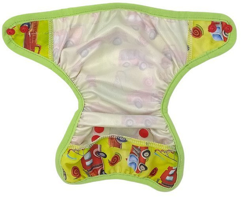 Diaper Cover with elastic piping - Fireman newborn 3-8kg