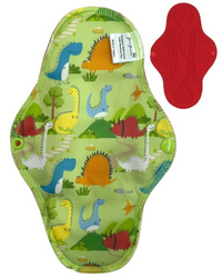 LARGE L Cloth Menstrual Pad - DINOSAURS