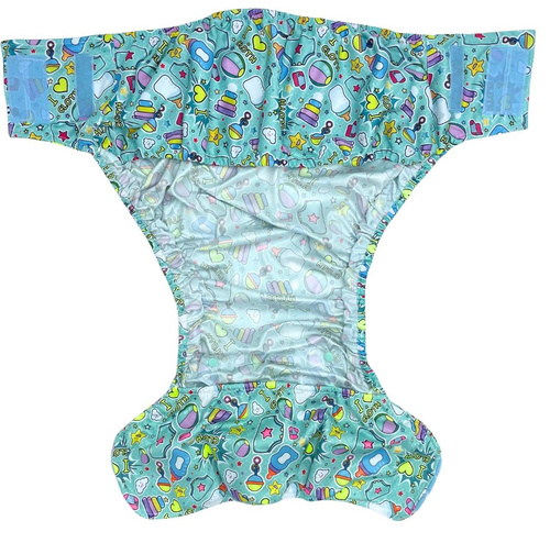 Wiederverwendbare Stoffwindel für Erwachsene mit Saugeinlage - DJ BOBO