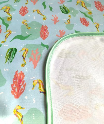 Seepferdchen-Wickelauflage 72x72cm