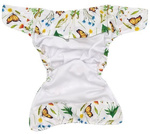 Pocket diaper, double-row snaps, OS In the grass