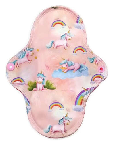 Mittlere Stoffbinde für Damen – Einhörner