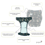 JUNIOR Cloth Diaper for kids 5-10 years old NIGHT IN THE FOREST