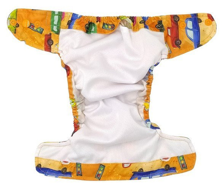 Pocket diaper, one-row snaps, MINI OS 4-11kg CARS