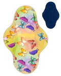 LARGE L Cloth Menstrual Pad - BUTTERLIES