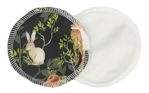 Wiederverwendbare Stilleinlagen, Bambus + Coolmax, 2 Stück, Nacht im Wald