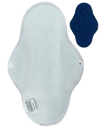 GROßE L Stoffbinde für Damen - WEISS