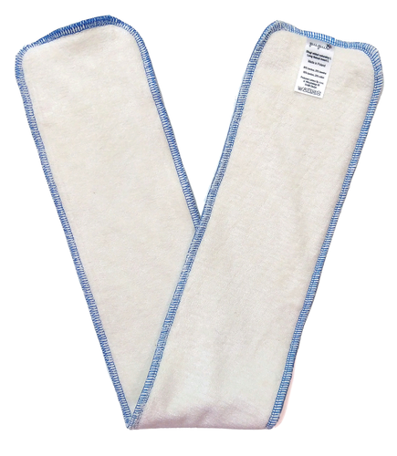 LONG large diaper insert Natural, Very Absorbent  3 sizes