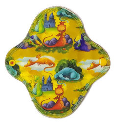 SMALL S Cloth Menstrual Pad - DRAGONS