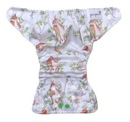 Newborn Diaper Cover 3-7kg - DAY IN THE FOREST